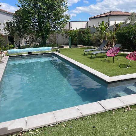Appartement Rez De Chaussee Maison Independant Avec Piscine Saint-Christol-les-Ales Exterior foto